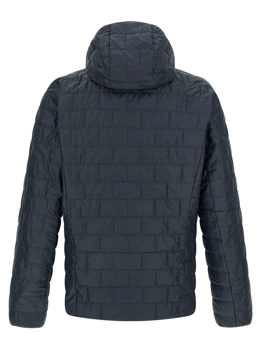 PATAGONIA Blaue Polyester-Jacke in voller Länge