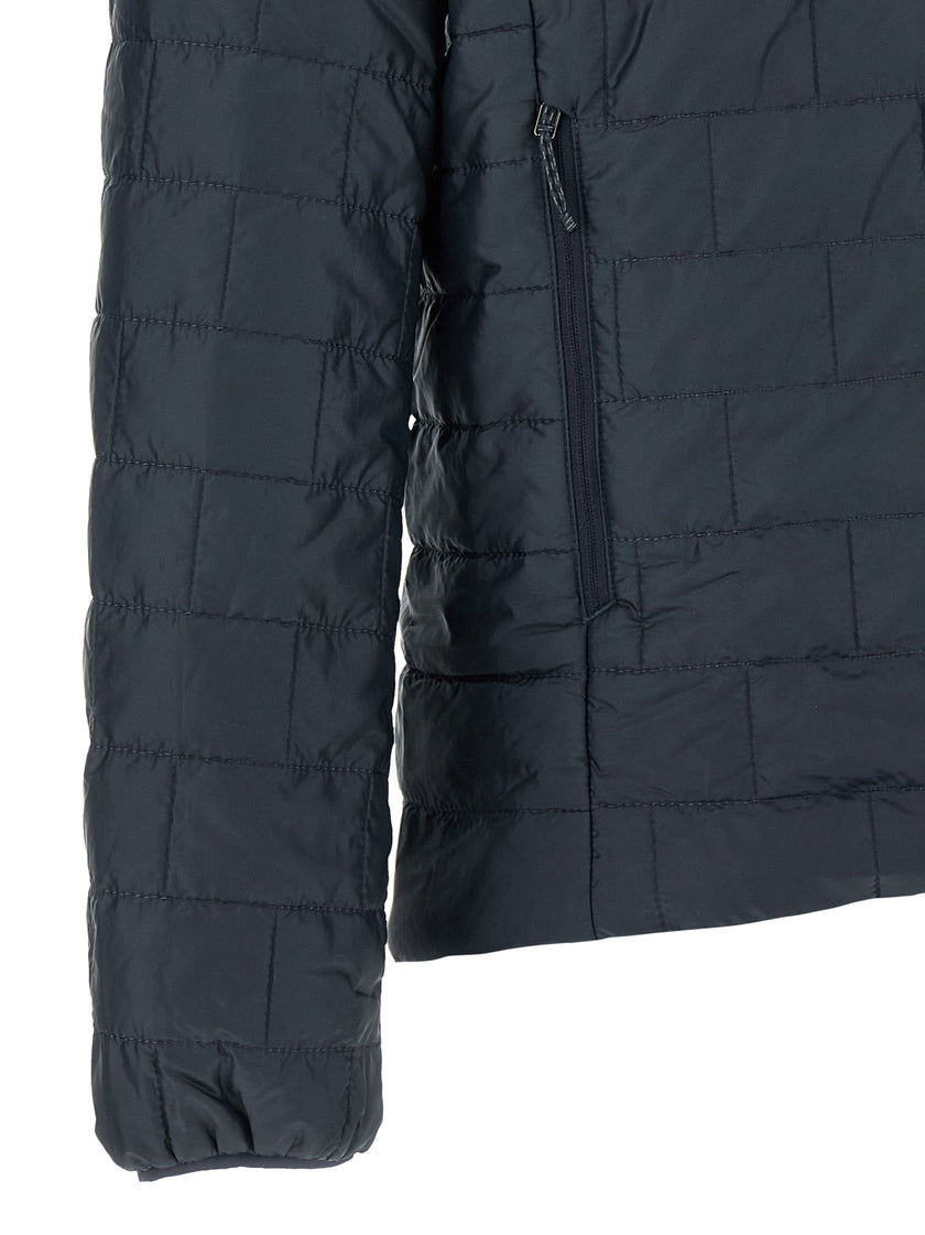 PATAGONIA Blaue Polyester-Jacke in voller Länge