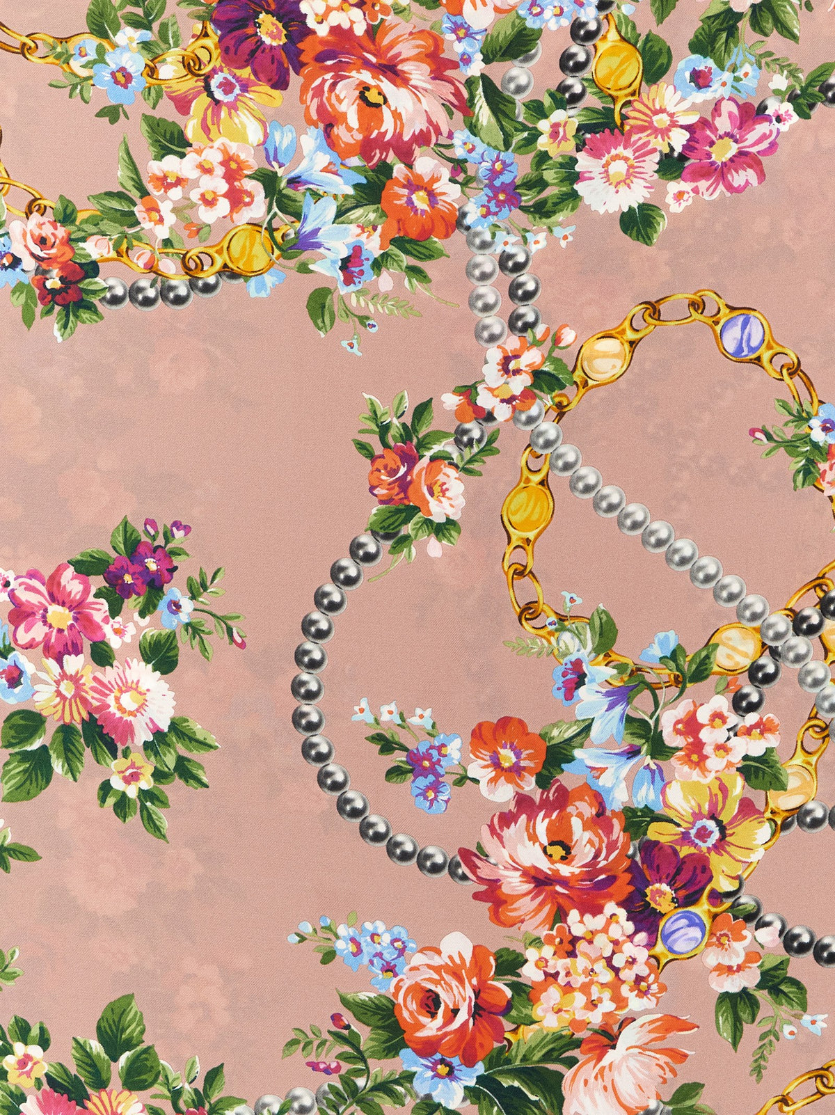 Dolce & Gabbana Blaues Seidenschal
