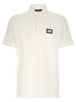 Dolce & Gabbana Weißes Poloshirt aus Baumwolle