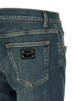 Dolce & Gabbana Blaue Baumwoll-Jeans im Slim Fit