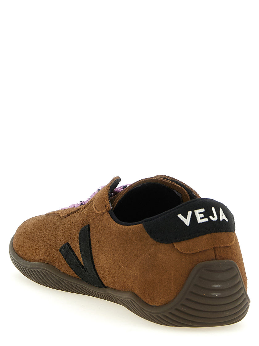 Veja Sneakers aus braunem Kalbsleder