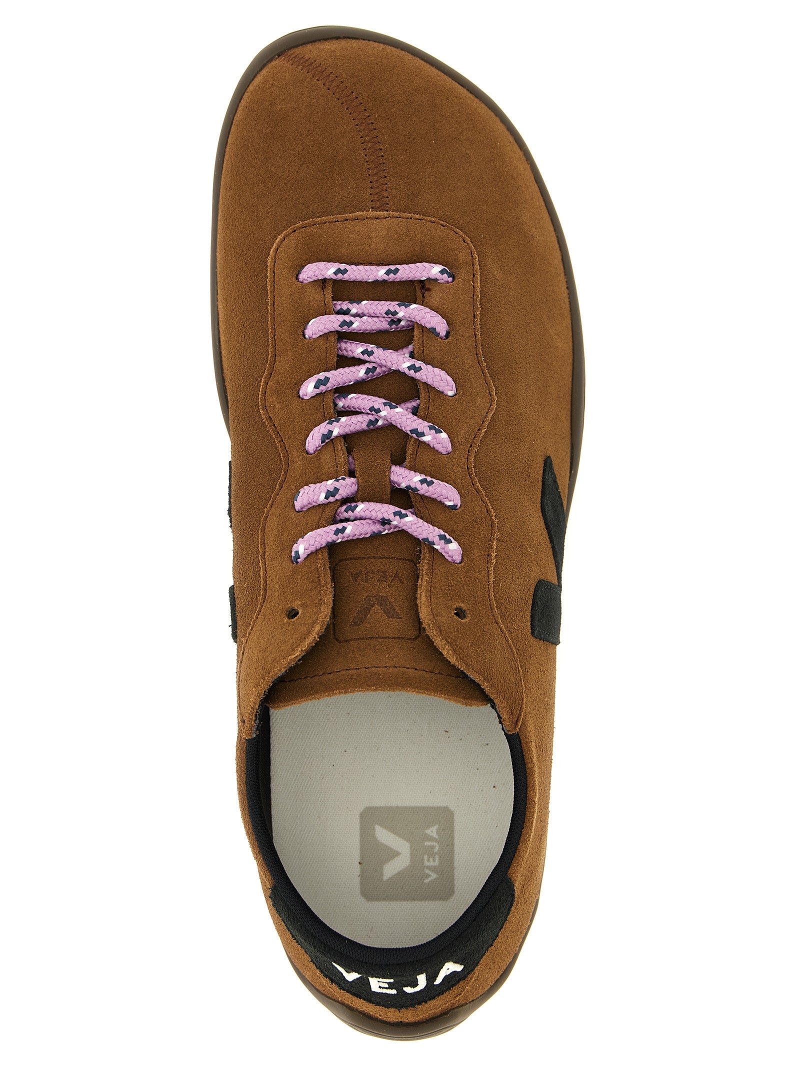 Veja Sneakers aus braunem Kalbsleder