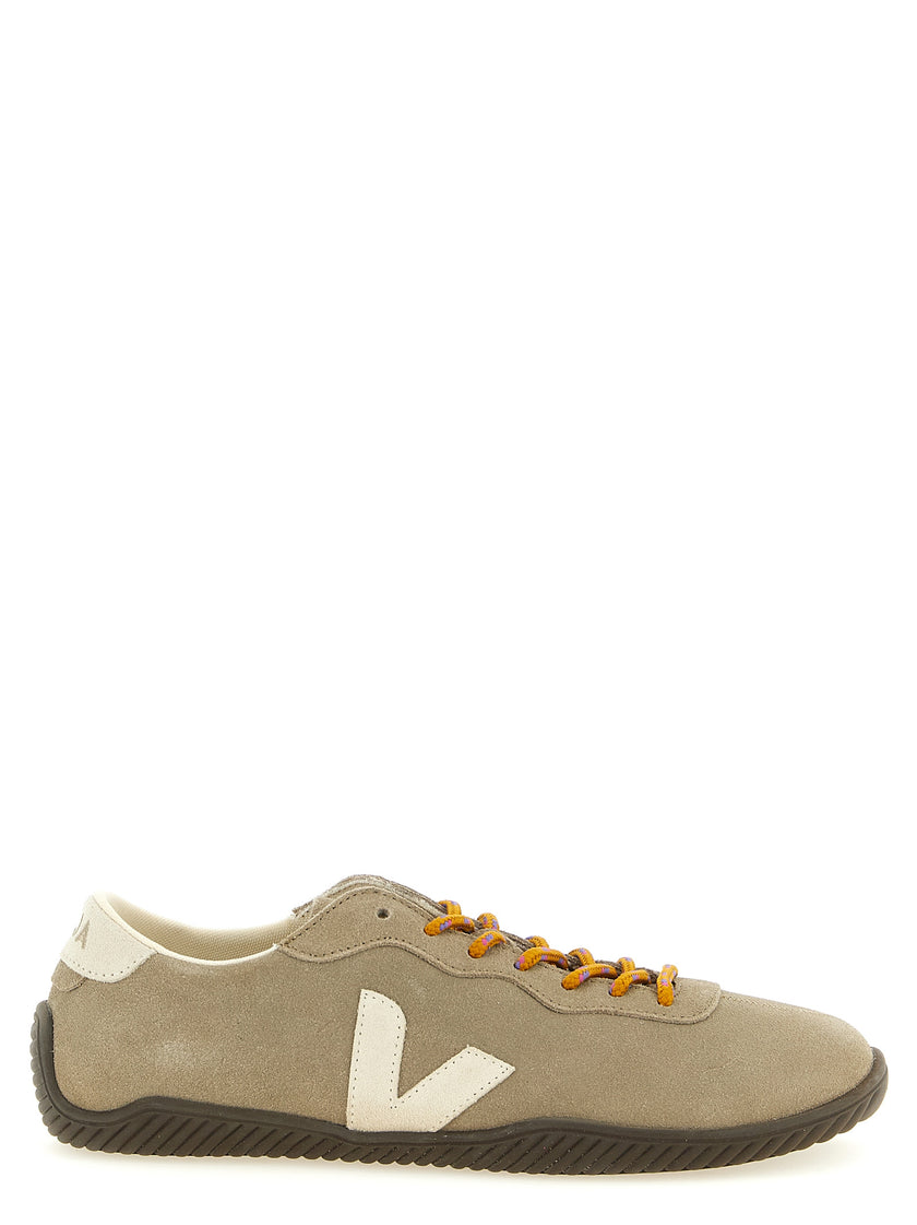 Veja Graue Kalbsleder-Sneaker