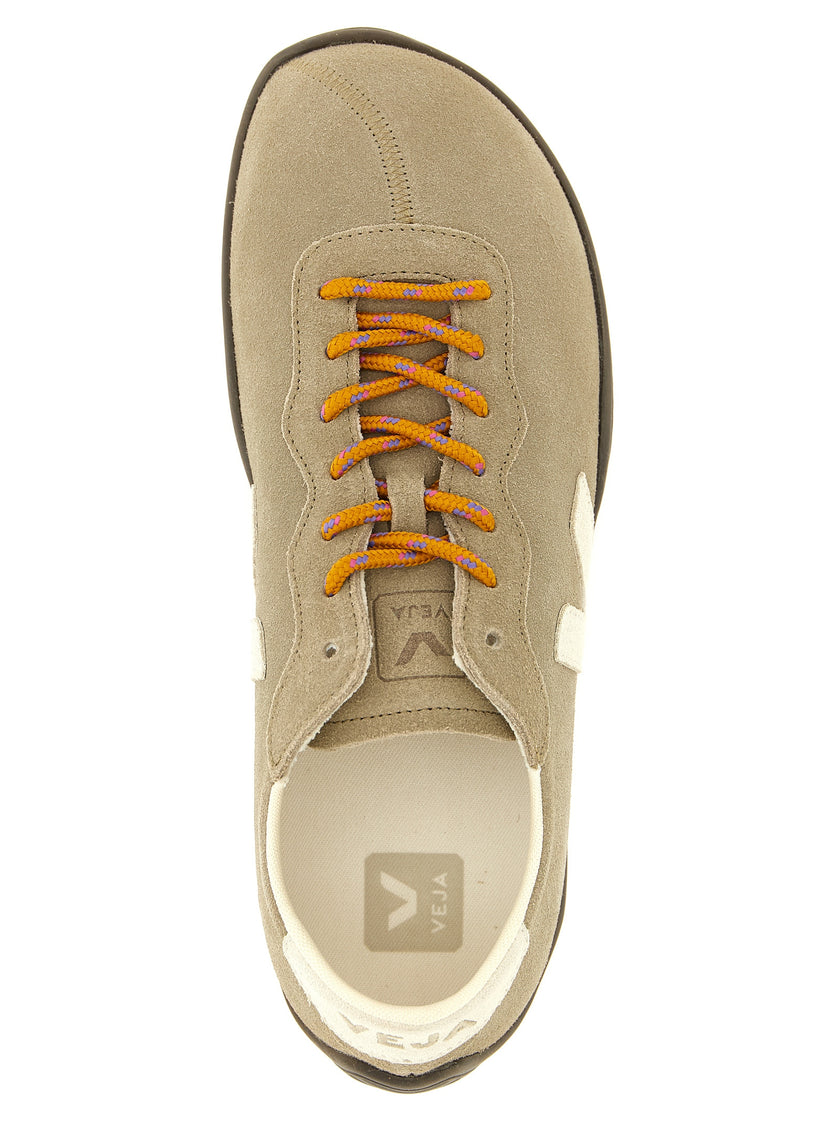 Veja Graue Kalbsleder-Sneaker