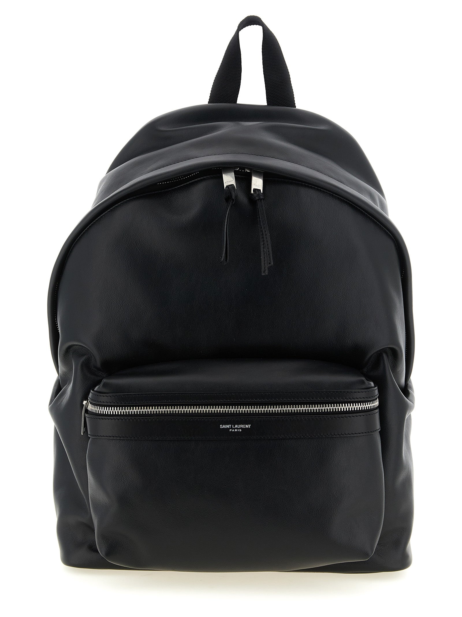 Saint Laurent Rucksack aus schwarzem Kalbsleder