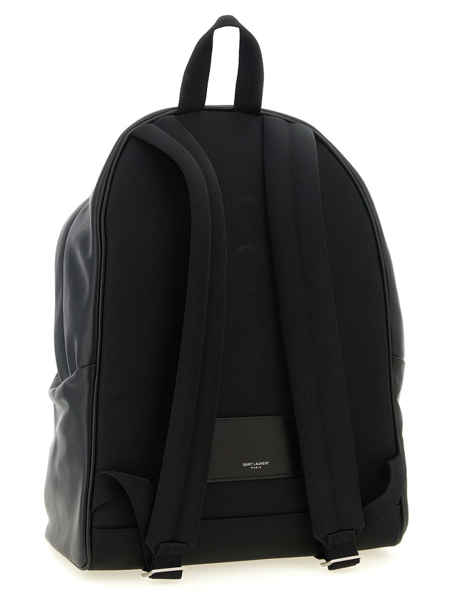 Saint Laurent Rucksack aus schwarzem Kalbsleder
