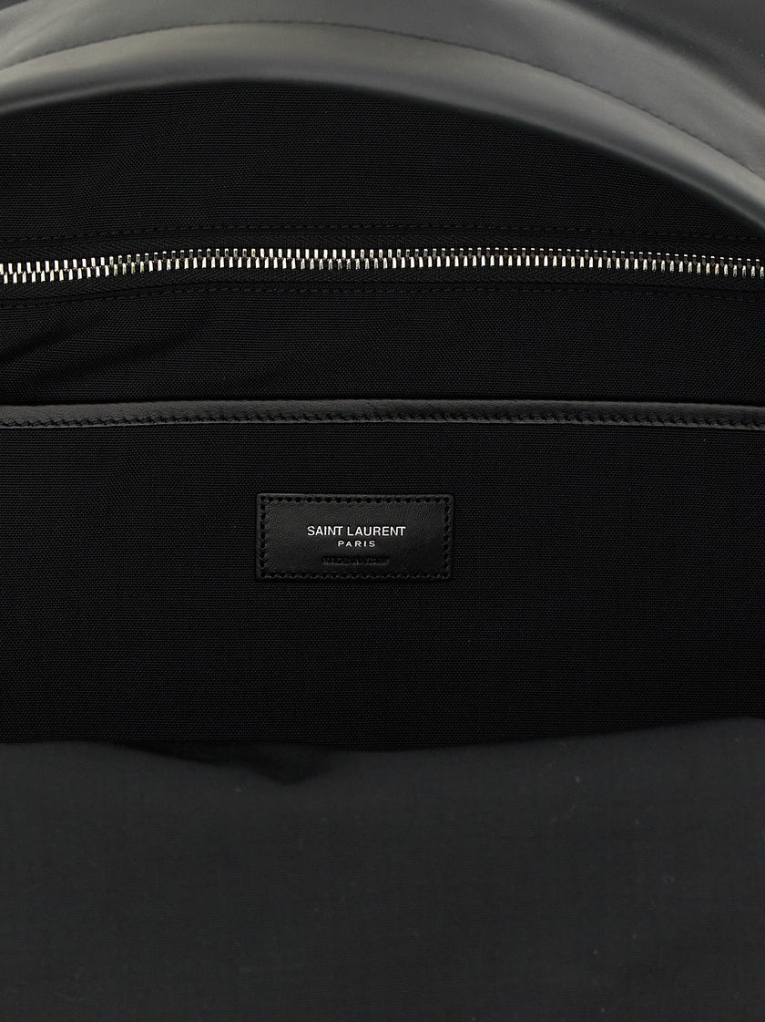 Saint Laurent Rucksack aus schwarzem Kalbsleder