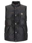 Moncler Schwarze ärmellose Jacke aus Polyester