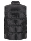 Moncler Schwarze ärmellose Jacke aus Polyester