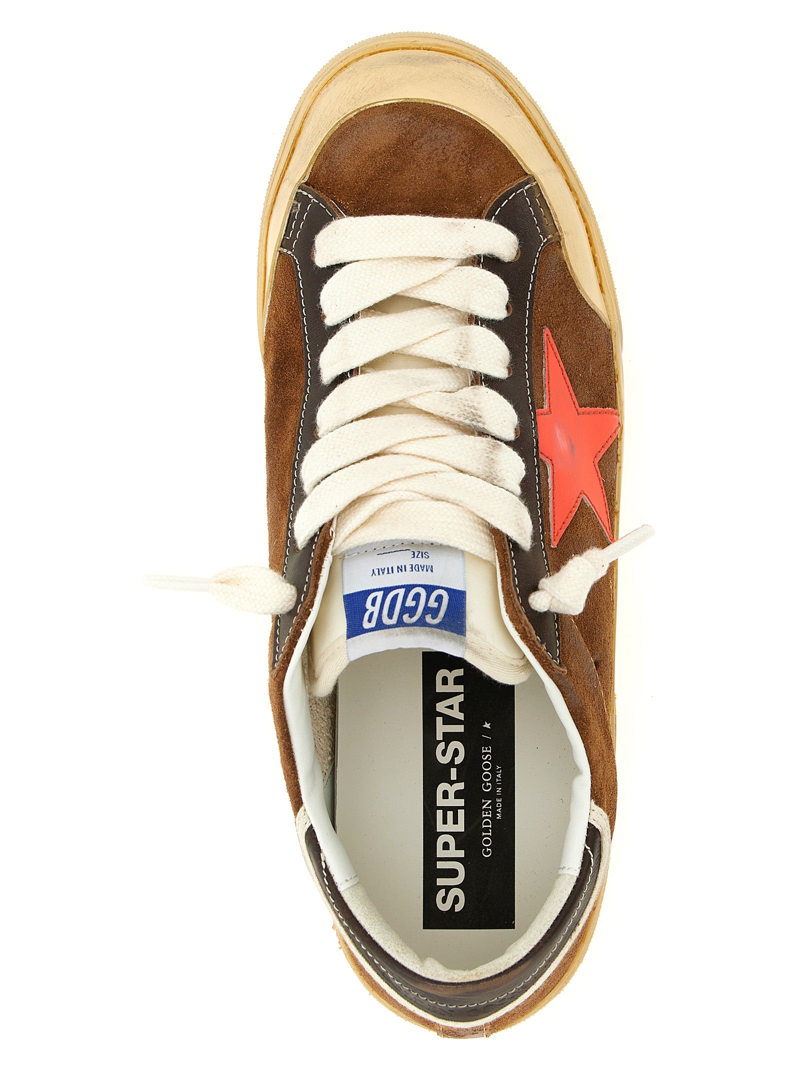 Golden Goose Sneakers aus braunem Rindsleder, Low-Top