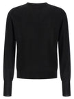 MA'RY'YA Schwarzer Cardigan aus Schurwolle