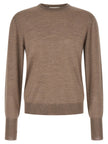 MA'RY'YA Grauer Cardigan aus reiner Schurwolle