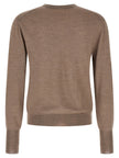 MA'RY'YA Grauer Cardigan aus reiner Schurwolle