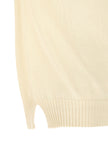MA'RY'YA Weißer Strickcardigan aus Baumwolle