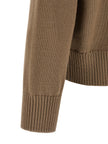 Ami Paris Beige Wollstrickjacke