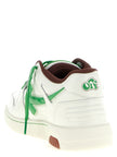 Off-White Zweifarbige Leder-Sneaker im Athletic-Stil
