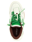 Off-White Zweifarbige Leder-Sneaker im Athletic-Stil