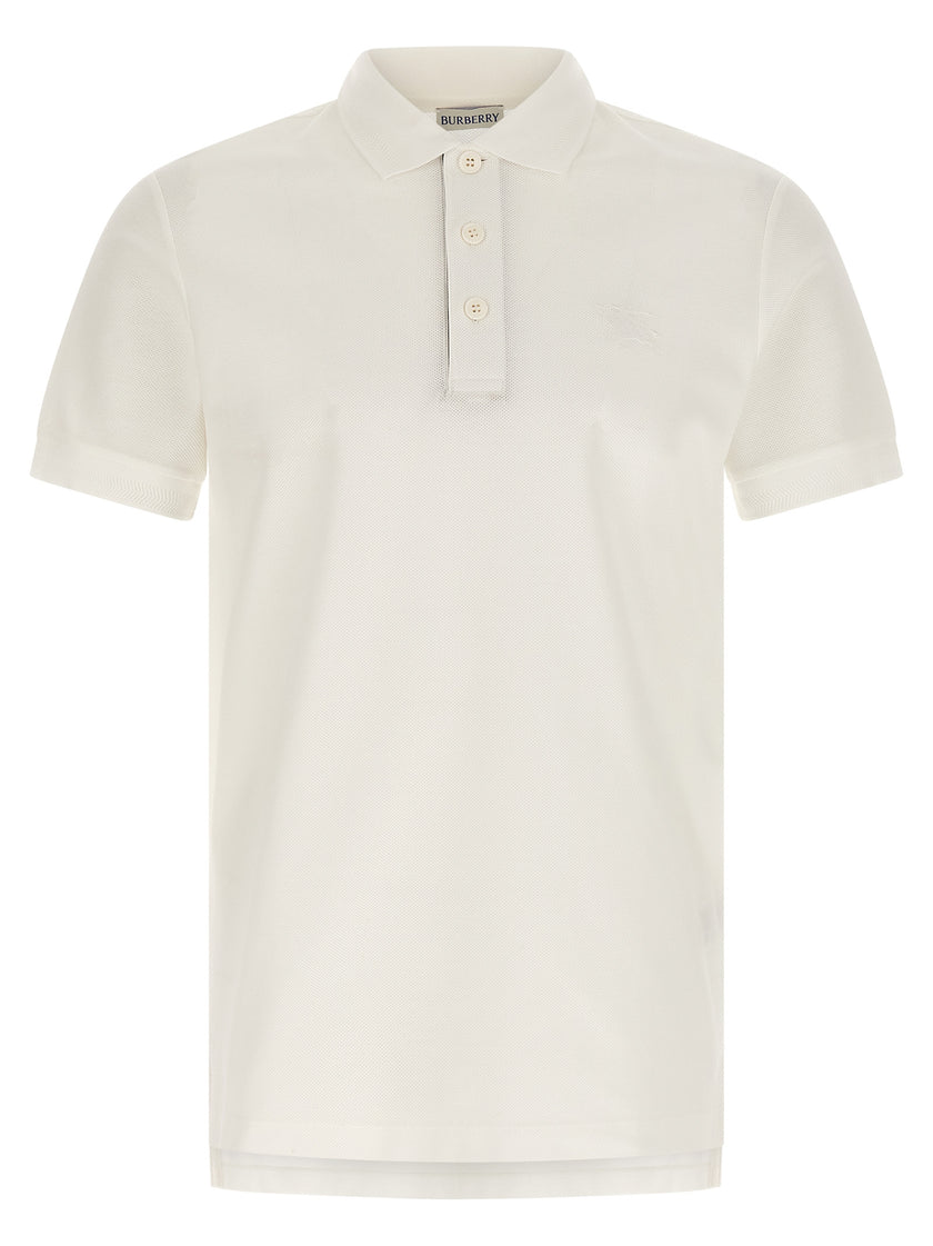 Burberry Weißes Poloshirt aus Baumwolle