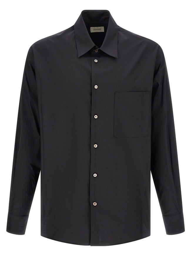 Lemaire Schwarze Baumwollbluse
