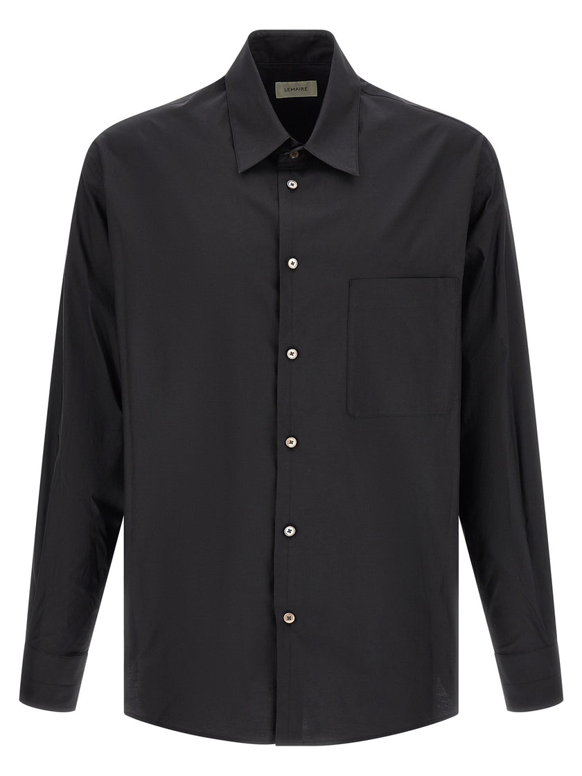 Lemaire Schwarze Baumwollbluse
