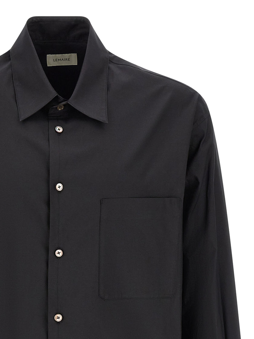 Lemaire Schwarze Baumwollbluse