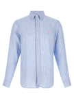 Polo Ralph Lauren Blaue Leinenbluse