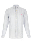 Polo Ralph Lauren Blaue Leinenbluse