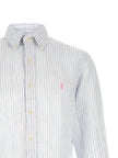 Polo Ralph Lauren Blaue Leinenbluse