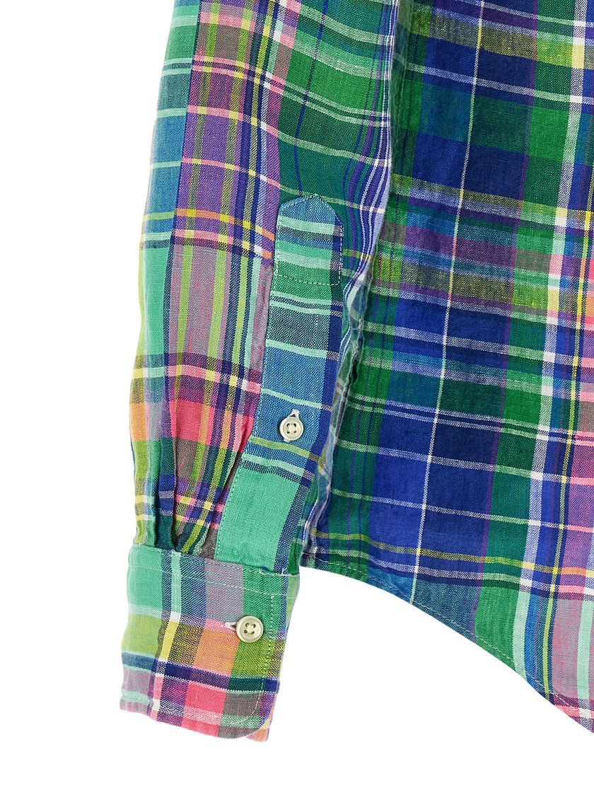 Polo Ralph Lauren Mehrfarbige Leinenbluse