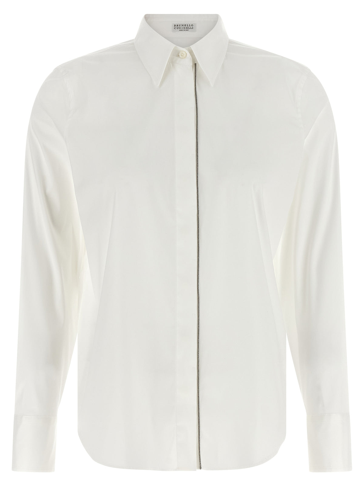 Brunello Cucinelli Weiße Baumwollbluse