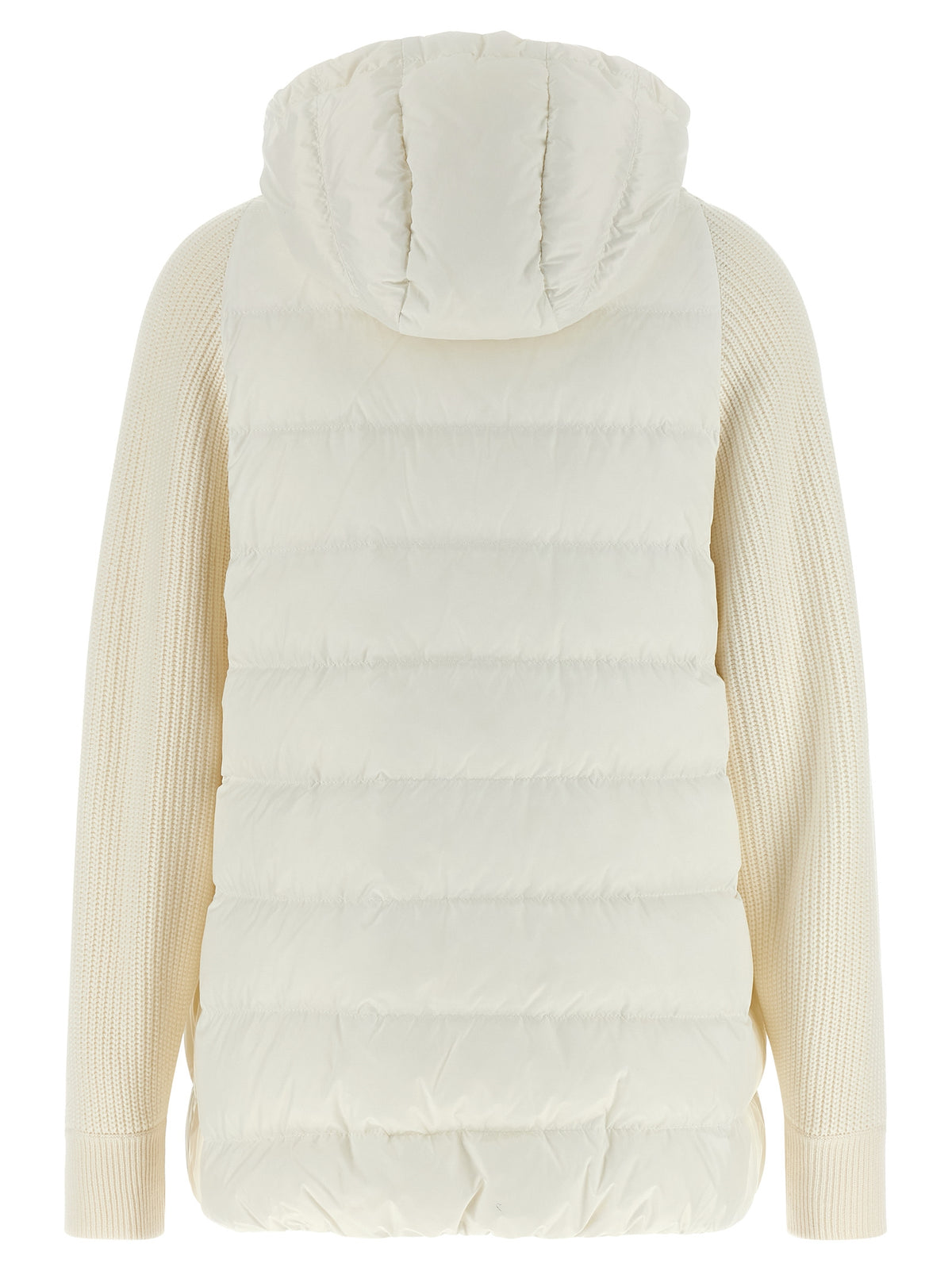 Brunello Cucinelli Weiße Polyester-Jacke in voller Länge