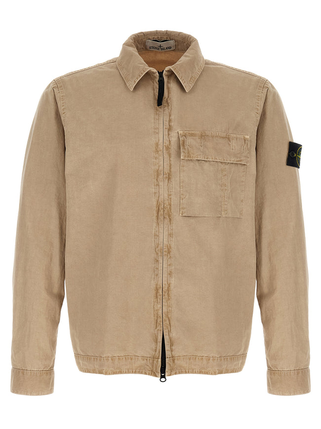 Stone Island Beige Cotton Blouse