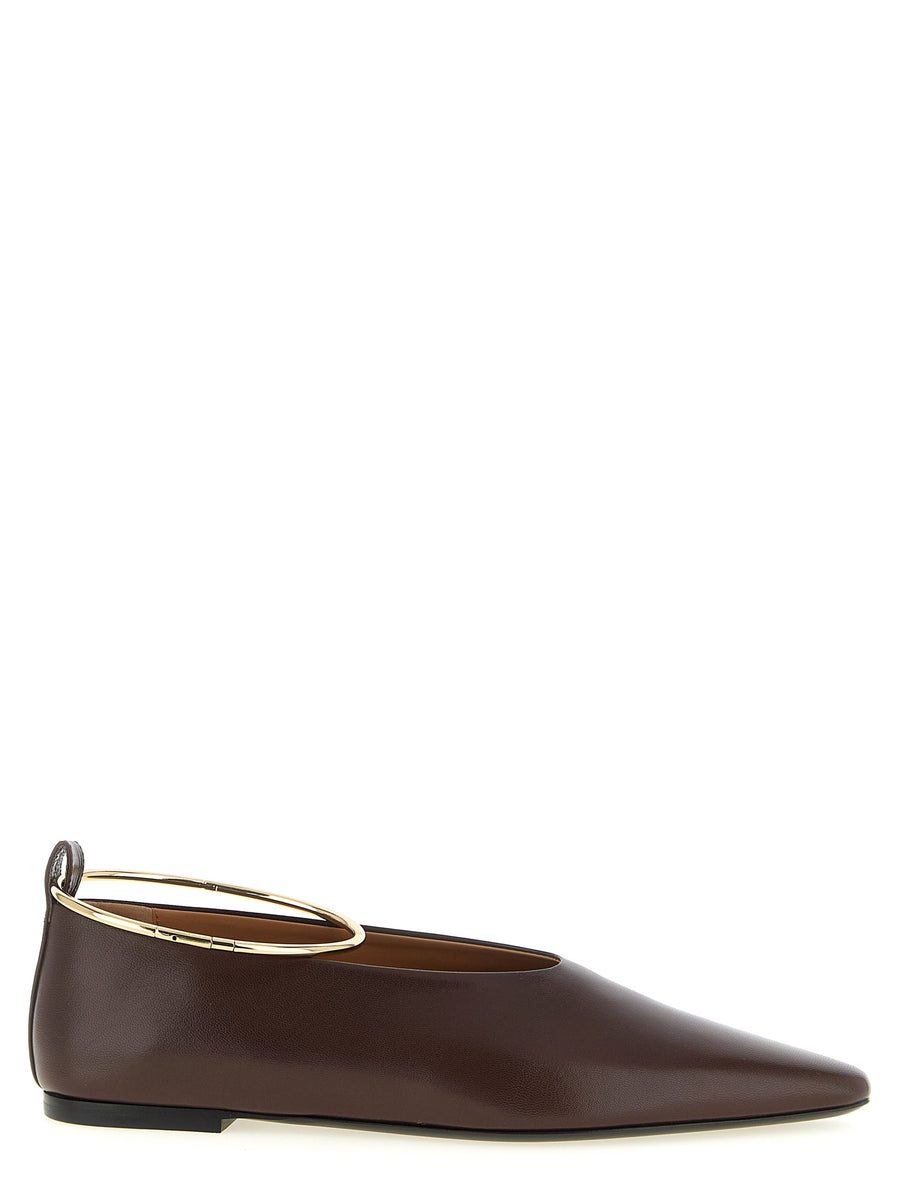 Jil Sander Ballerinas in brown goatskin