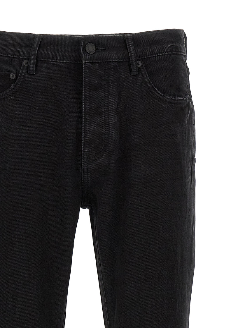 PURPLE Schwarze Baumwoll-Schlagjeans