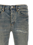 PURPLE Blaue Baumwoll-Jeans im Slim Fit