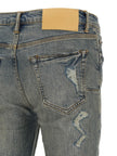 PURPLE Blaue Baumwoll-Jeans im Slim Fit
