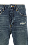 PURPLE Blaue Jeans aus Baumwolle im geraden Schnitt