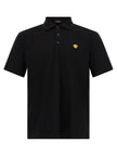 Versace Schwarzes Baumwoll-Poloshirt