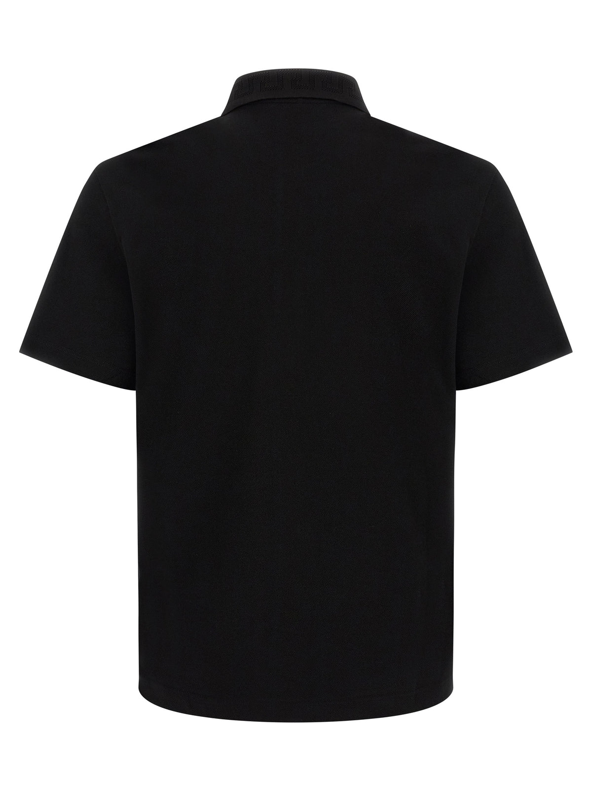 Versace Schwarzes Baumwoll-Poloshirt