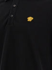 Versace Schwarzes Baumwoll-Poloshirt