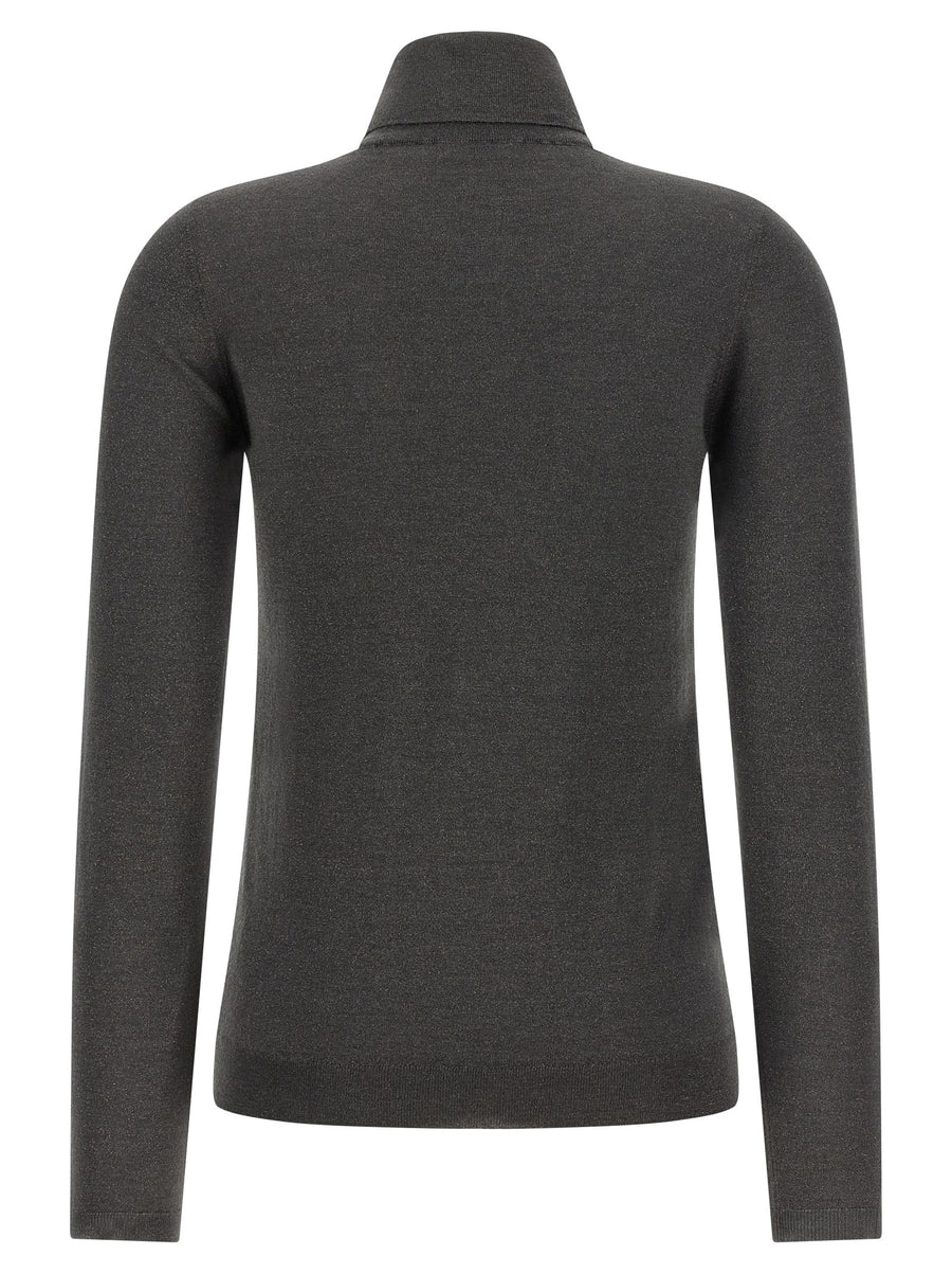 Brunello Cucinelli Grauer Kaschmir-Strickjacke