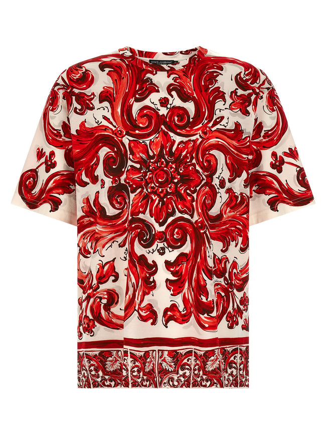 Dolce & Gabbana Mehrfarbiges Baumwoll-T-Shirt