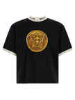 Versace Schwarzes Baumwoll-T-Shirt