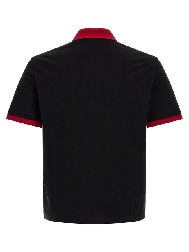Versace Schwarzes Baumwoll-Poloshirt