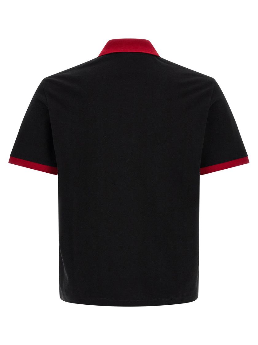 Versace Schwarzes Baumwoll-Poloshirt