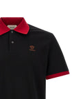 Versace Schwarzes Baumwoll-Poloshirt