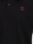 Versace Schwarzes Baumwoll-Poloshirt