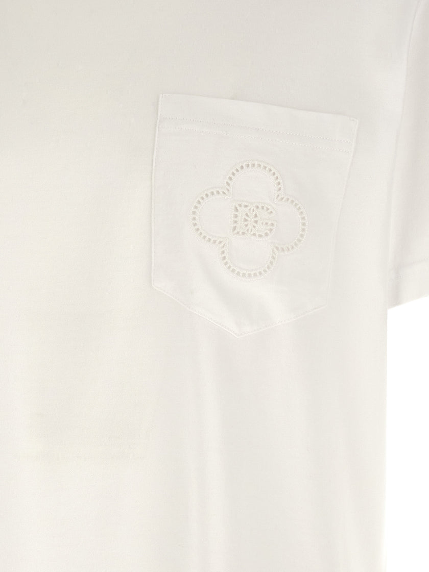 Dolce & Gabbana Weißes Baumwoll-T-Shirt