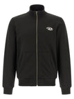 Diesel Schwarzer Baumwoll-Sweatshirt